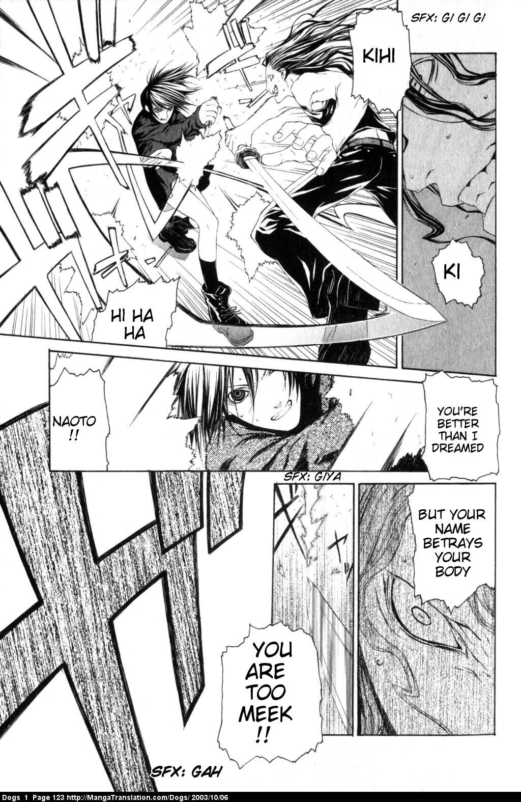 Dogs: Stray Dogs Howling in the Dark Chapter 4.2 page 7 - Chapter 4 v2 : Blade Maiden (Conclusion)