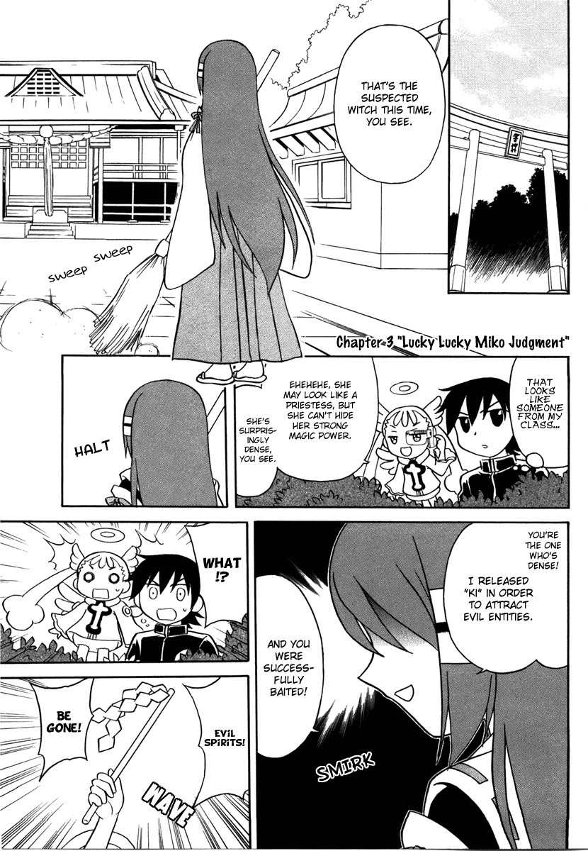 Dokidoki Majo Shinpan! Chapter 3 page 1 - Chapter 3: Lucky Lucky Miko Judgment