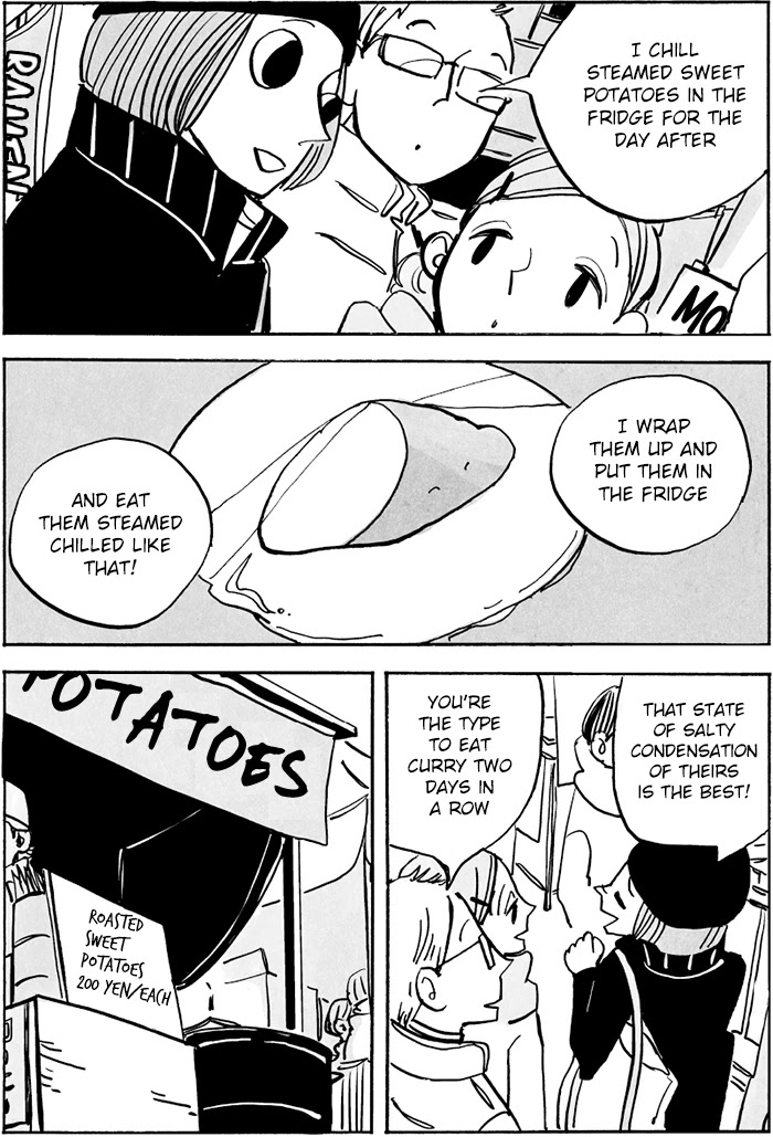 Doko ka de Dare ka mo Tabete iru Chapter 4 page 6 - Chapter 4: Roasted Sweet Potatoes & Steamed Sweet Potatoes