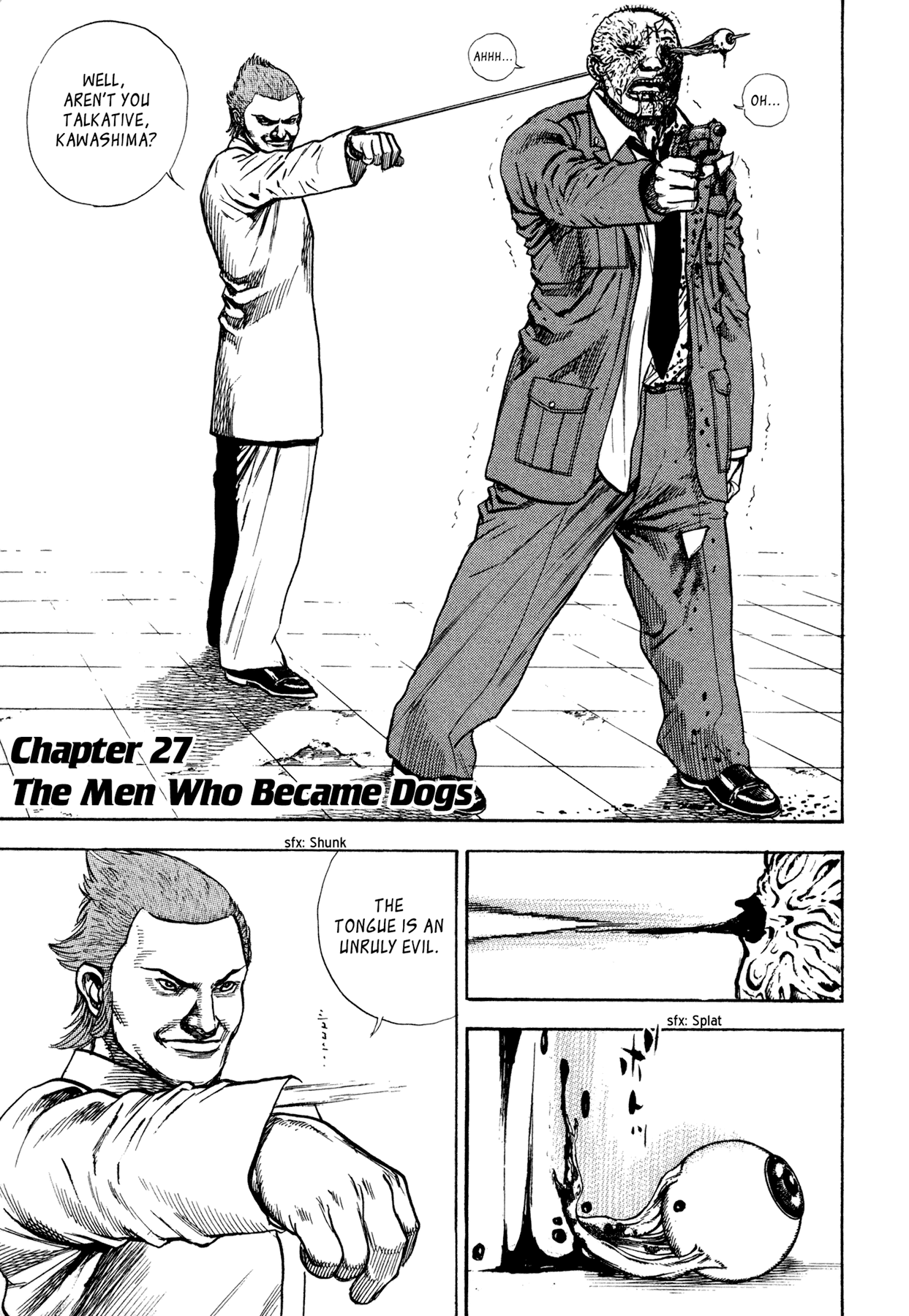Dokuro Chapter 27.2 page 1 - Chapter 27 v2 : The Men Who Became Dogs