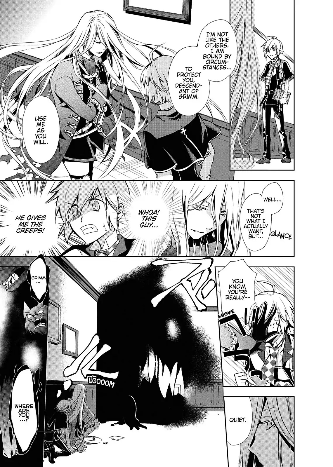 Dokusai Grimoire Chapter 1 page 24 - Chapter 1: Vol.1 Marchen 1: Grimm of the Haunted House