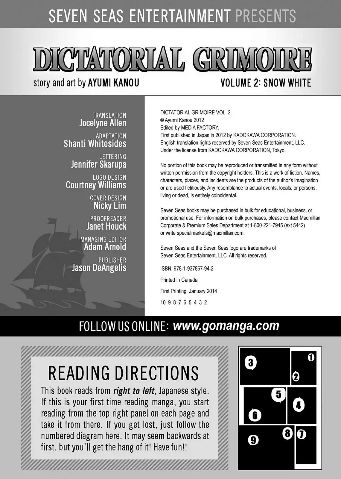 Dokusai Grimoire Chapter 10.5 page 14 - Vol.2 Bonus Comic: Grimm Theatre for Good Children