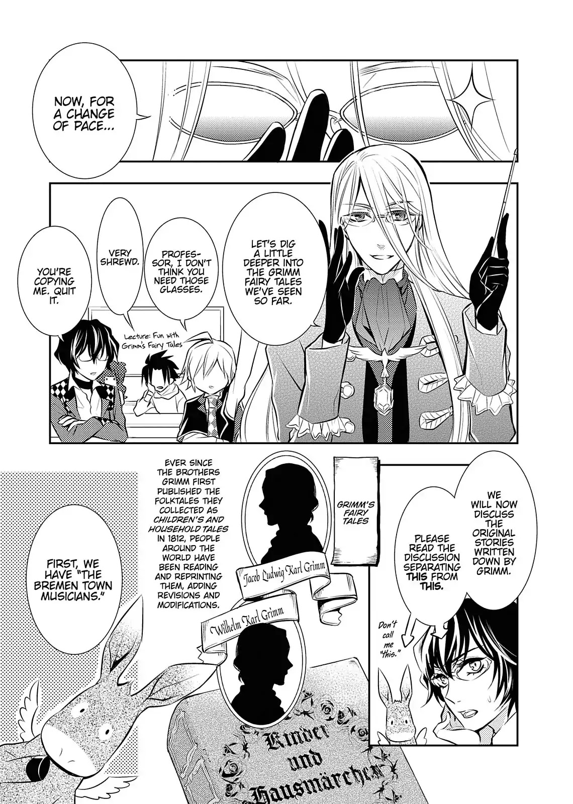 Dokusai Grimoire Chapter 10.5 page 2 - Vol.2 Bonus Comic: Grimm Theatre for Good Children