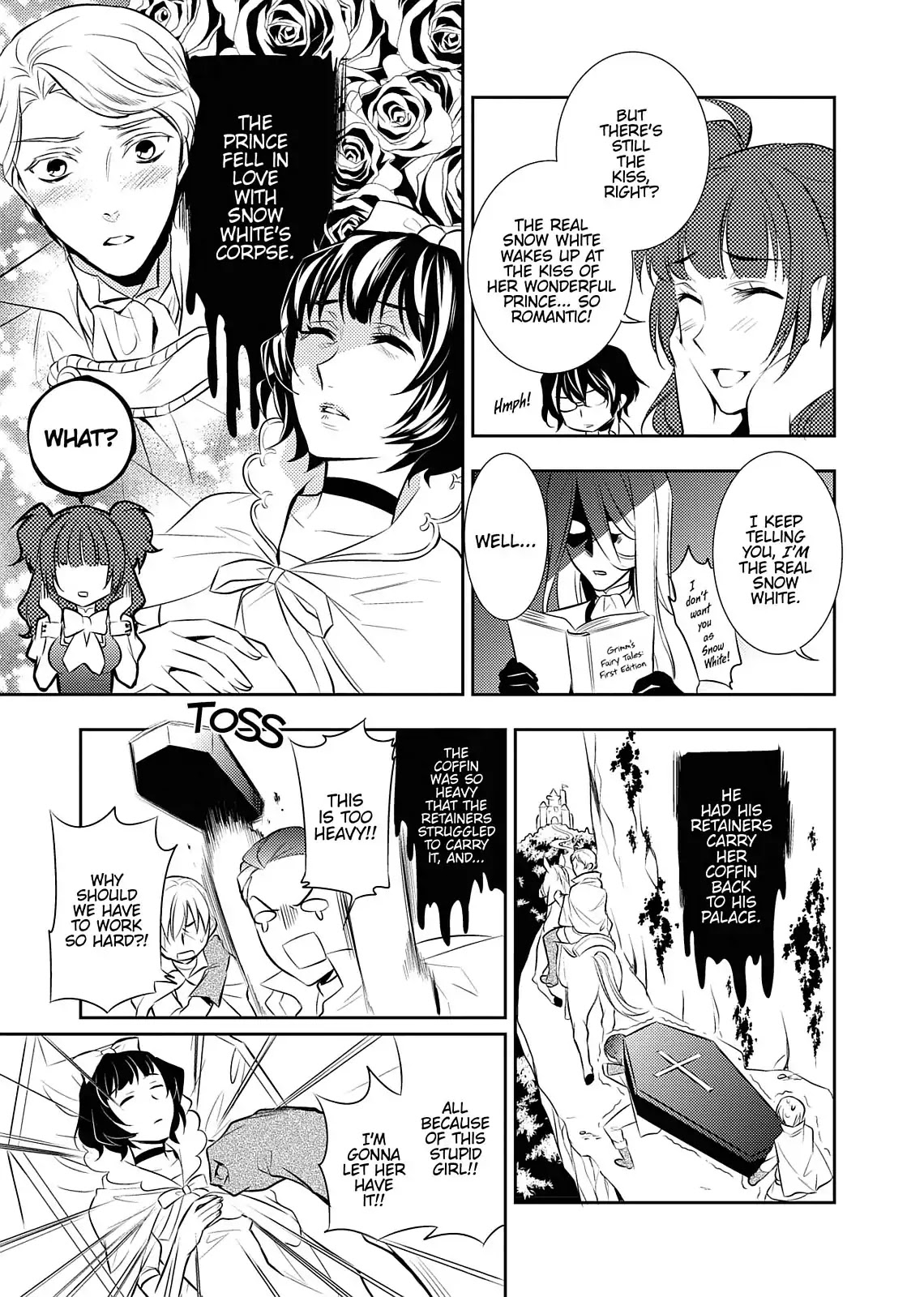 Dokusai Grimoire Chapter 10.5 page 4 - Vol.2 Bonus Comic: Grimm Theatre for Good Children