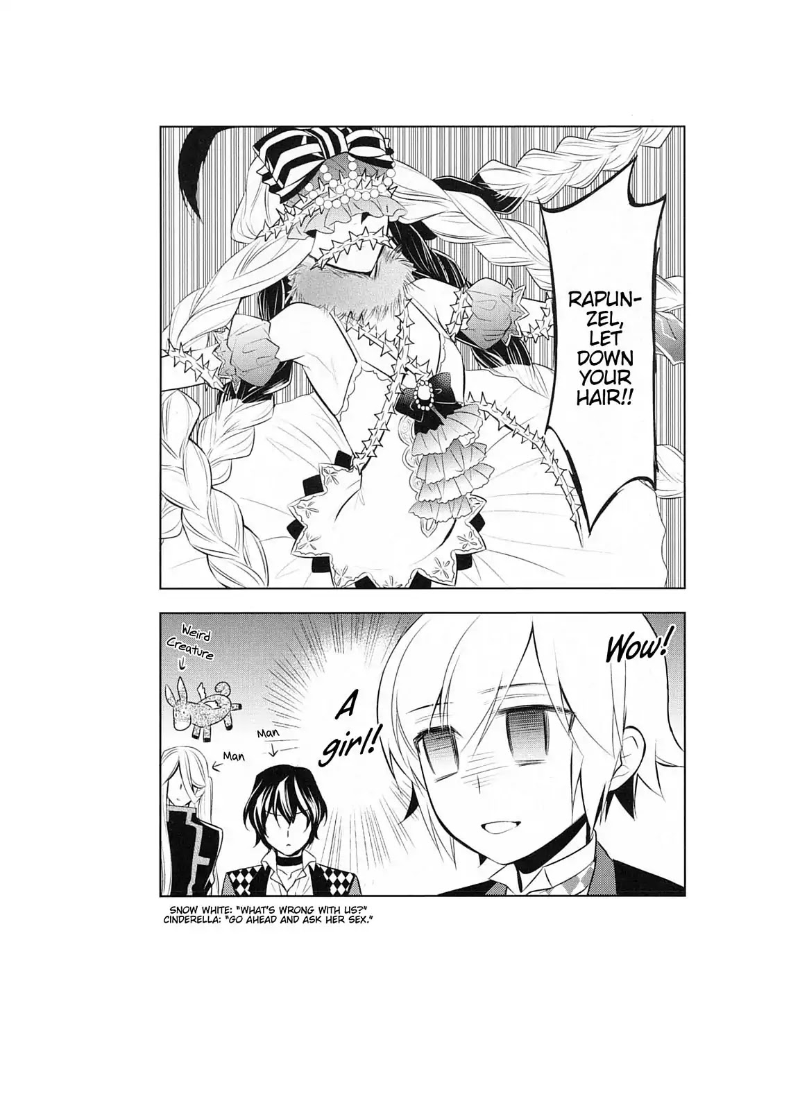 Dokusai Grimoire Chapter 10.5 page 9 - Vol.2 Bonus Comic: Grimm Theatre for Good Children