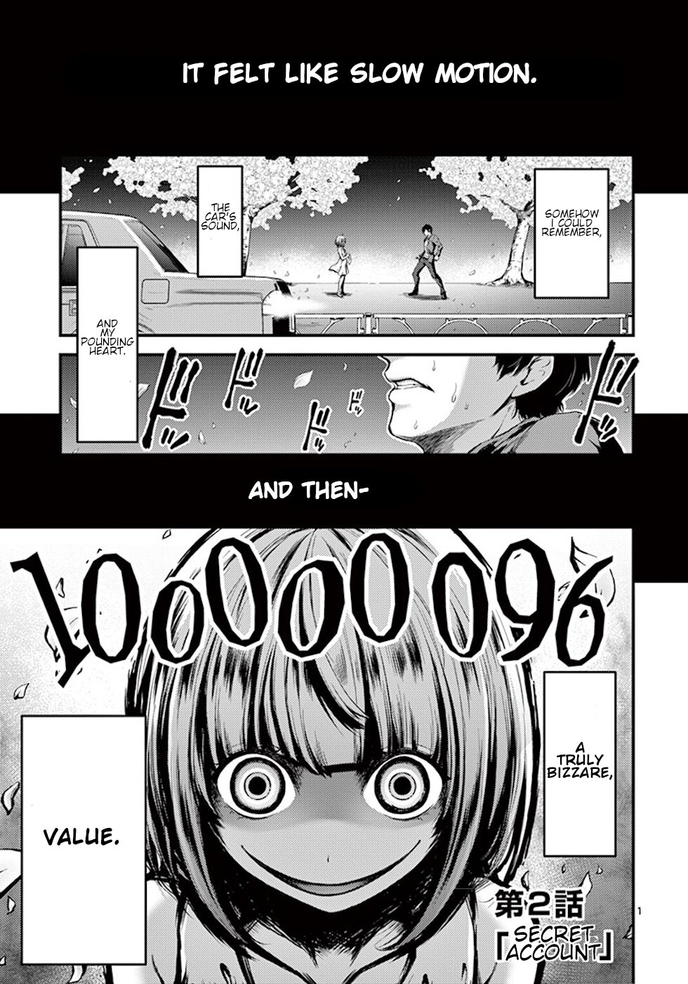 Dokuzakura Chapter 2 page 1 - Chapter 2: Secret Account