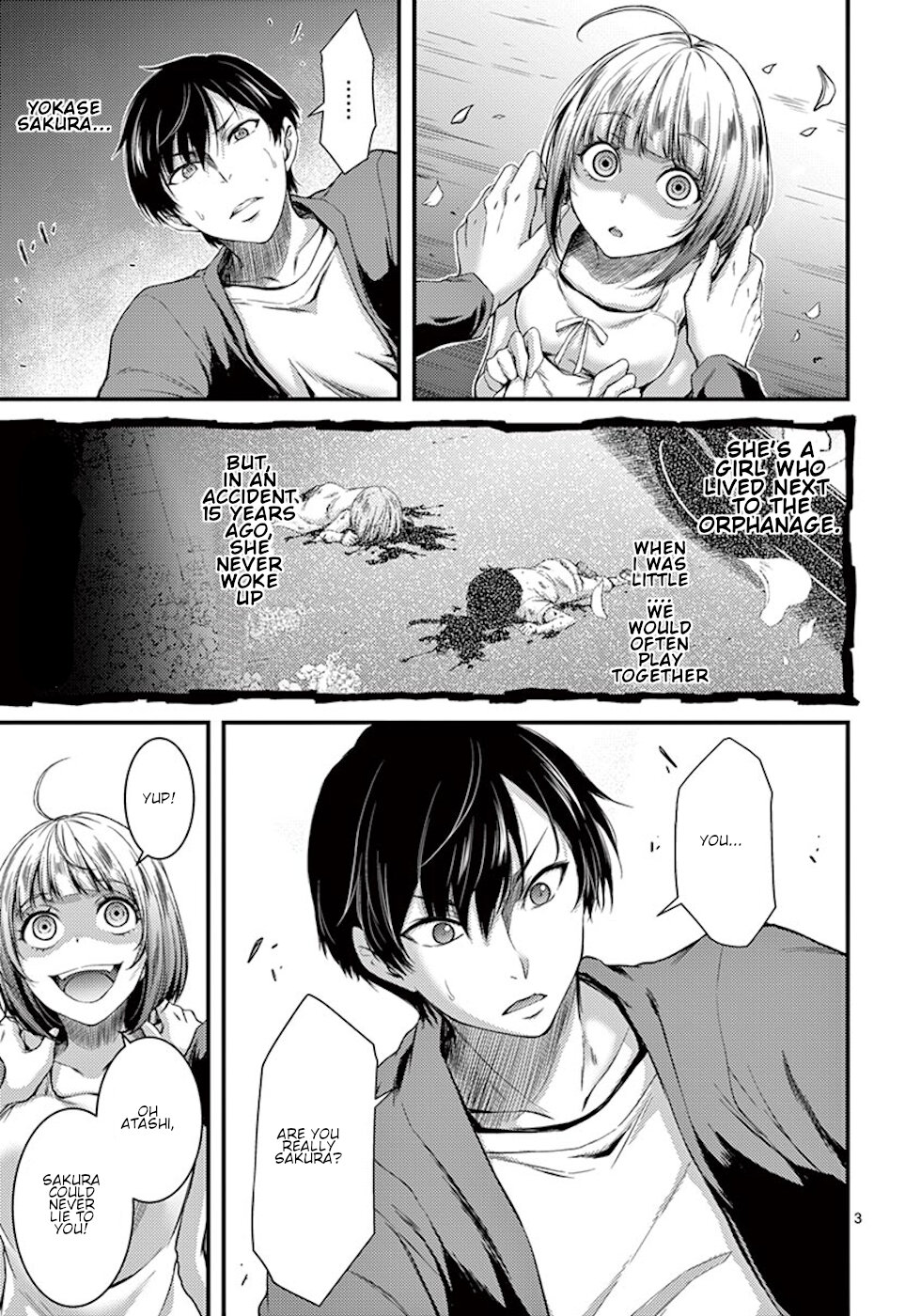 Dokuzakura Chapter 2 page 3 - Chapter 2: Secret Account