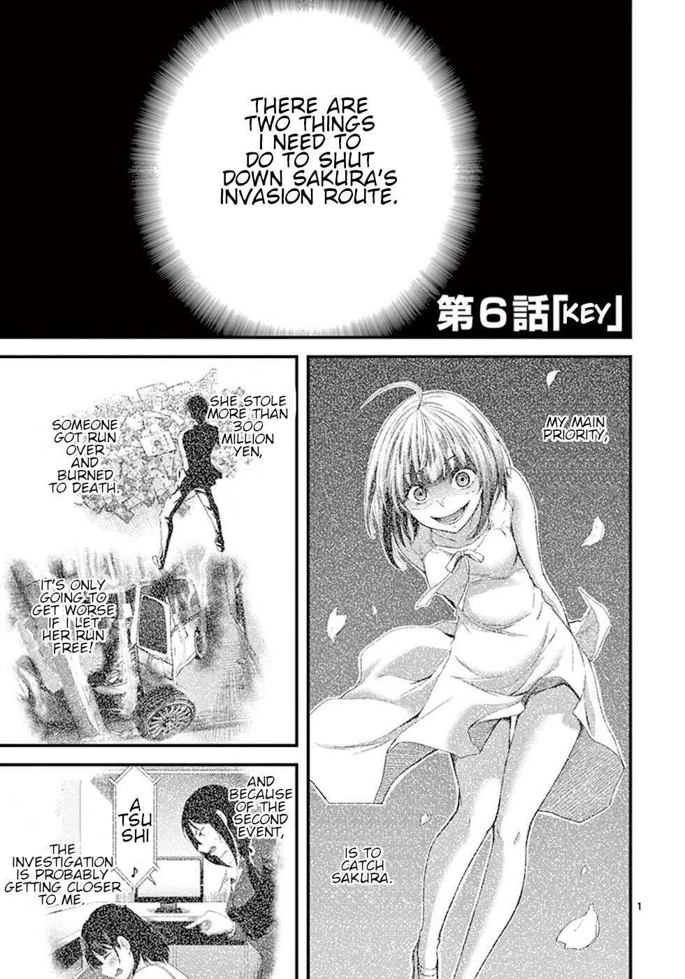 Dokuzakura Chapter 6 page 1 - Chapter 6: Key