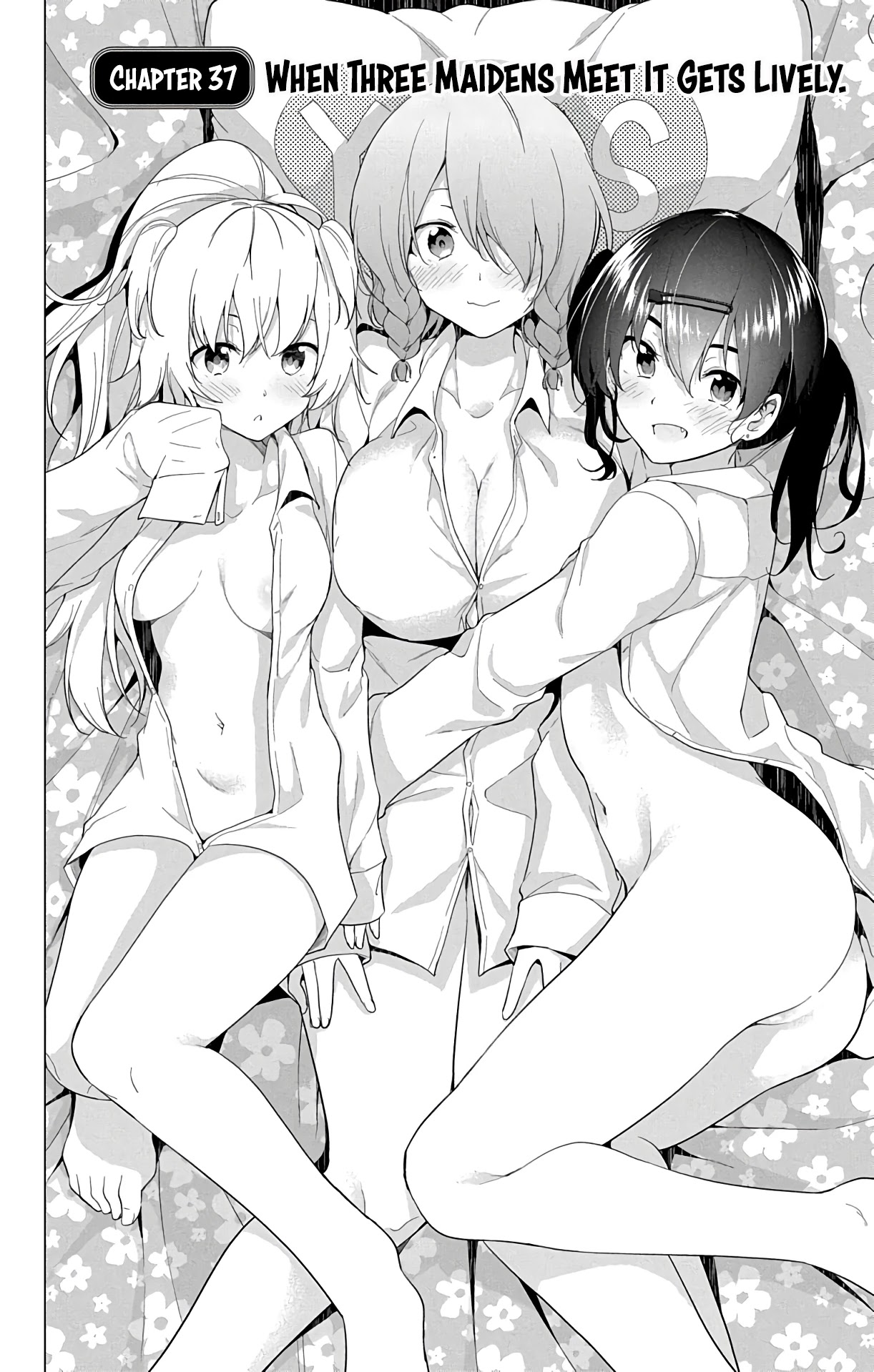 Dokyuu Hentai HxEros Chapter 37 page 3 - Chapter 37: When Three Maidens Meet It Gets Lively