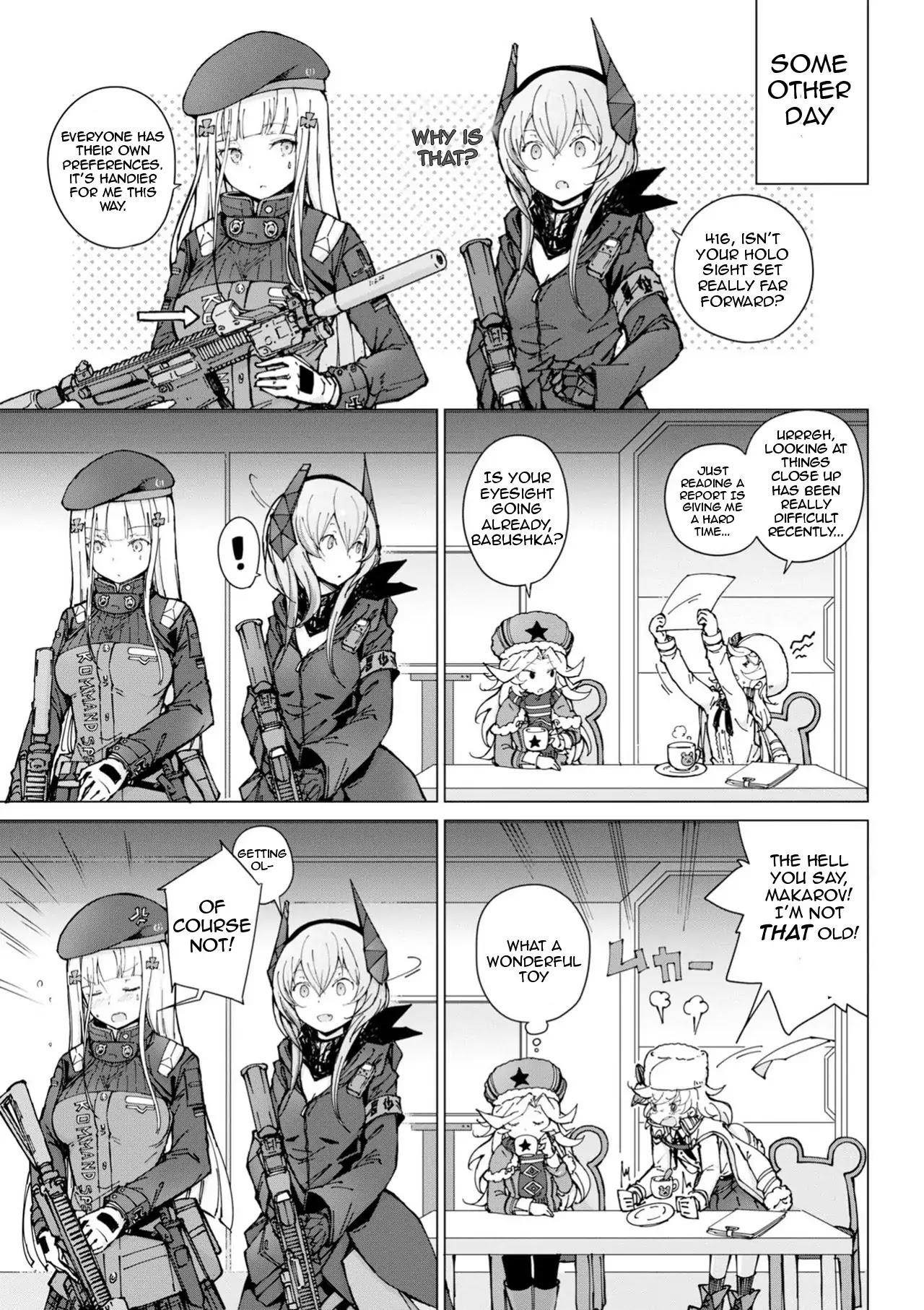 Dolls Frontline Comic Anthology Chapter 1.1 page 11 - Vol.1 Chapter 1: My Adjutant Is My Babushka!