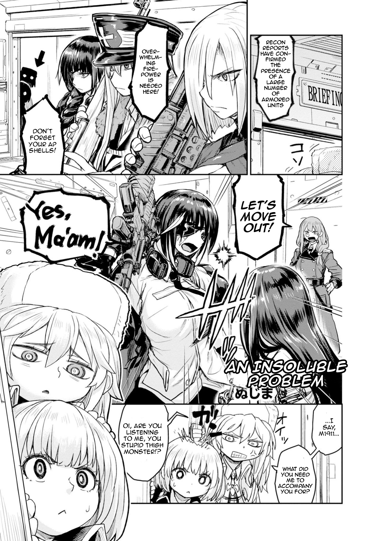 Dolls Frontline Comic Anthology Chapter 1.4 page 1 - Vol.1 Chapter 4: An Insoluble Problem