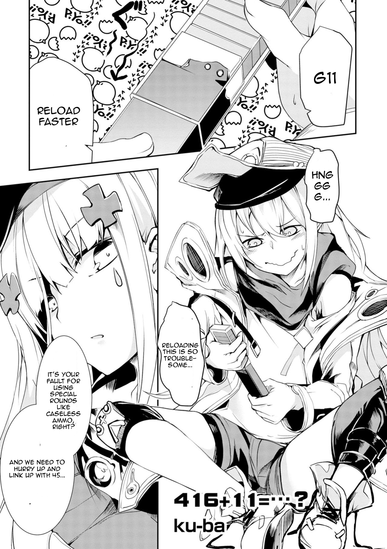 Dolls Frontline Comic Anthology Chapter 1.7 page 1 - Vol.1 Chapter 7: 416 + 11 = ...?