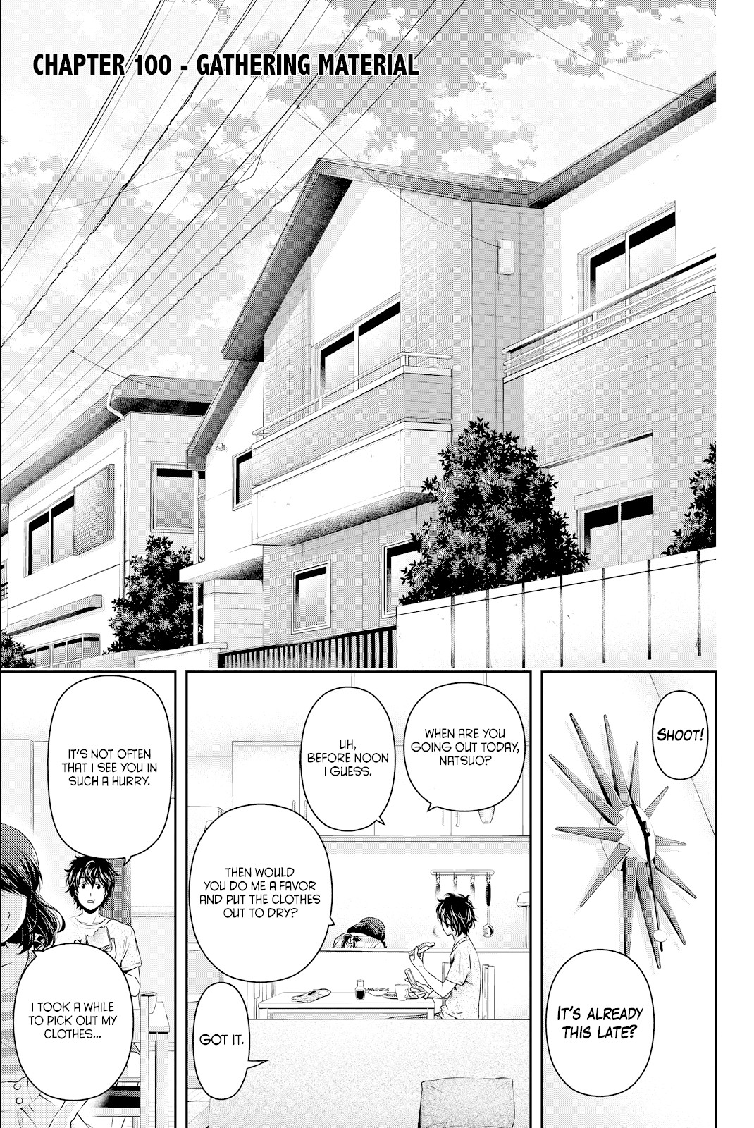 Domestic na Kanojo Chapter 100 page 2 - Chapter 100: Gathering Material