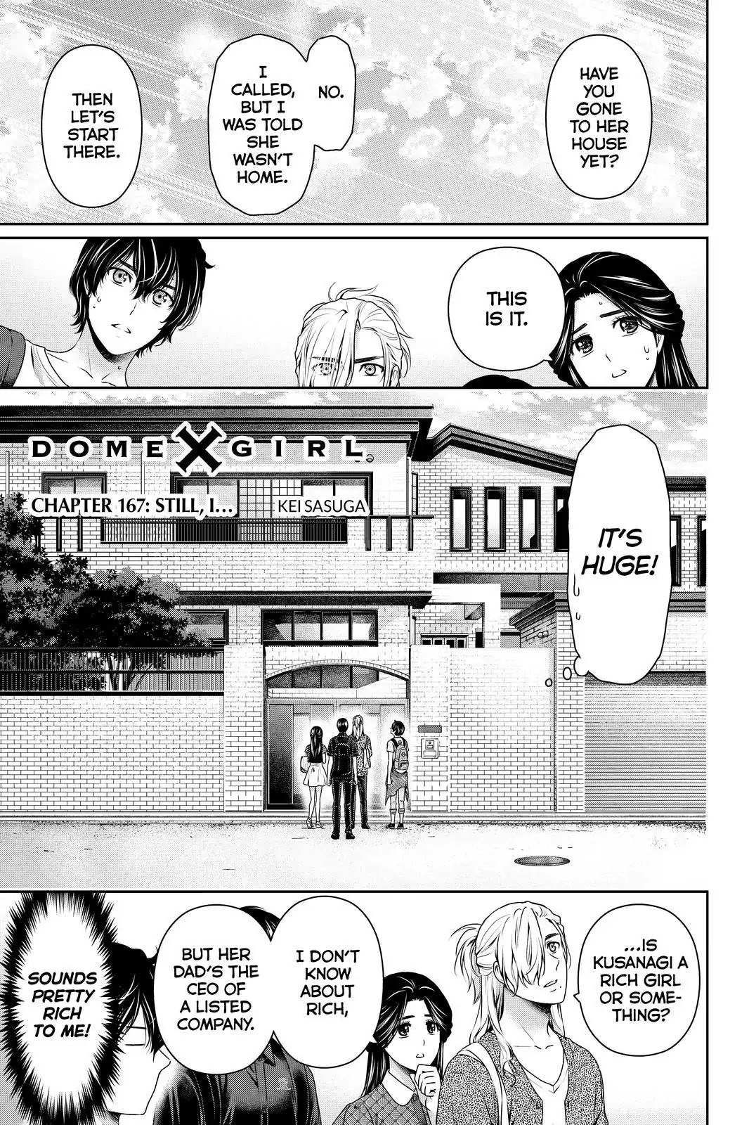 Domestic na Kanojo Chapter 167 page 1 - Chapter 167: Still, I...