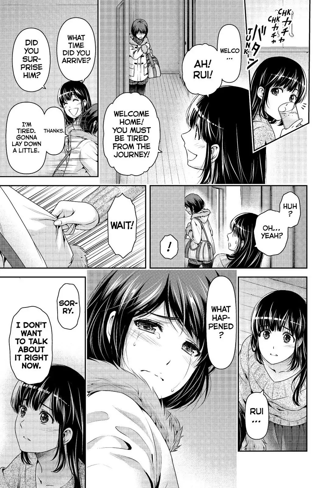 Domestic na Kanojo Chapter 214 page 19 - Chapter 214: I'm Home!