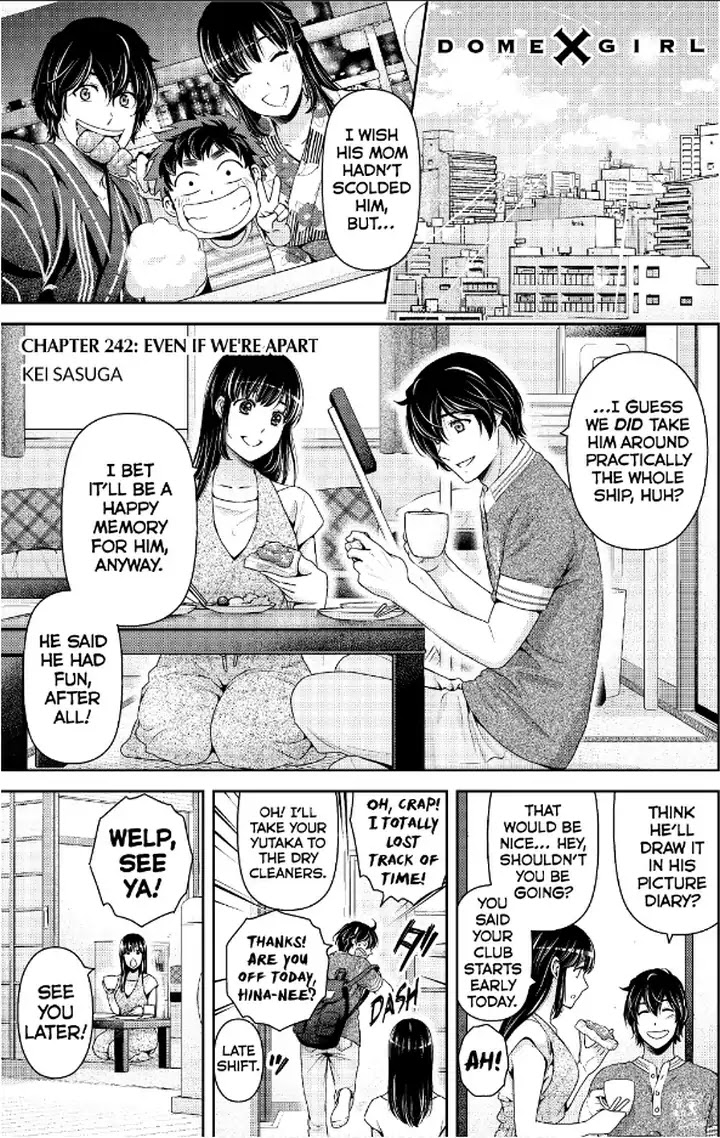 Domestic na Kanojo Chapter 242 page 1 - Chapter 242: Even If We're Apart