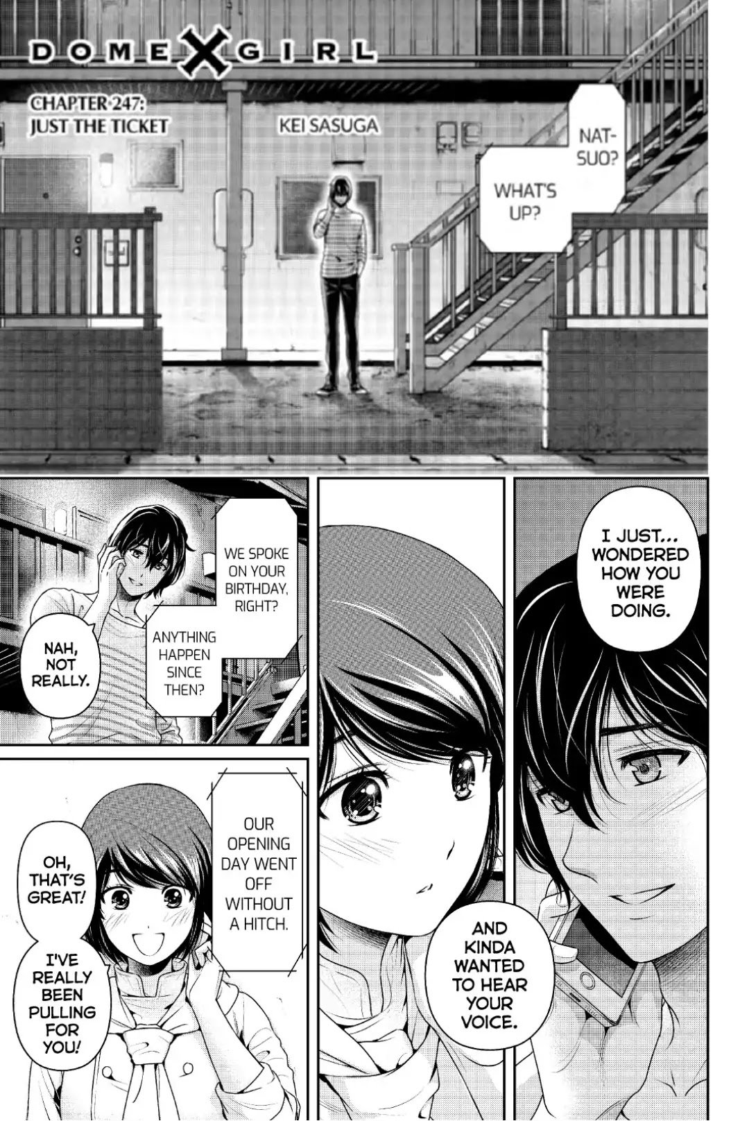 Domestic na Kanojo Chapter 247 page 1 - Chapter 247: Just The Ticket