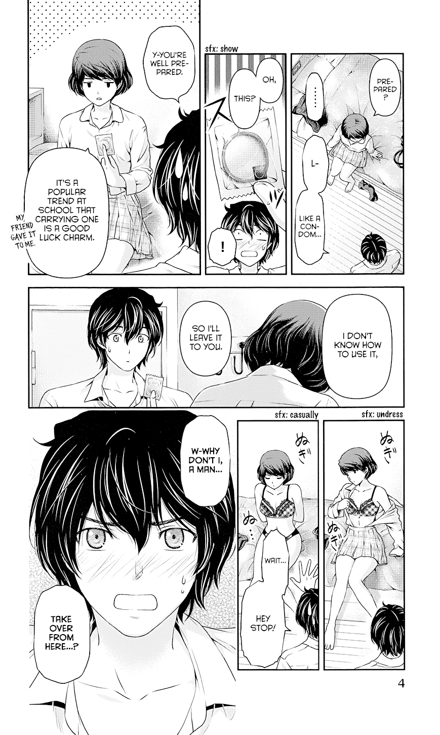 Domestic na Kanojo Chapter 35.5 page 4 - Chapter 35.5: The Night Before Domestic Lover