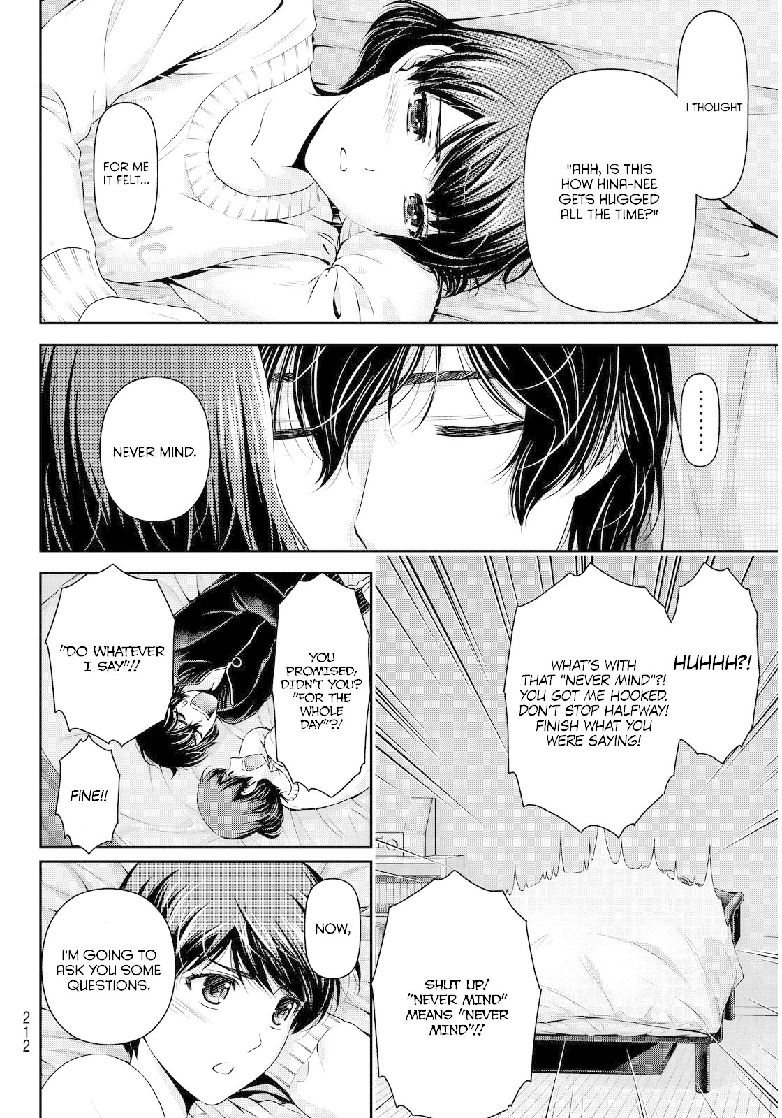 Domestic na Kanojo Chapter 72 page 8 - Chapter 72: The Cinderella in the Bed
