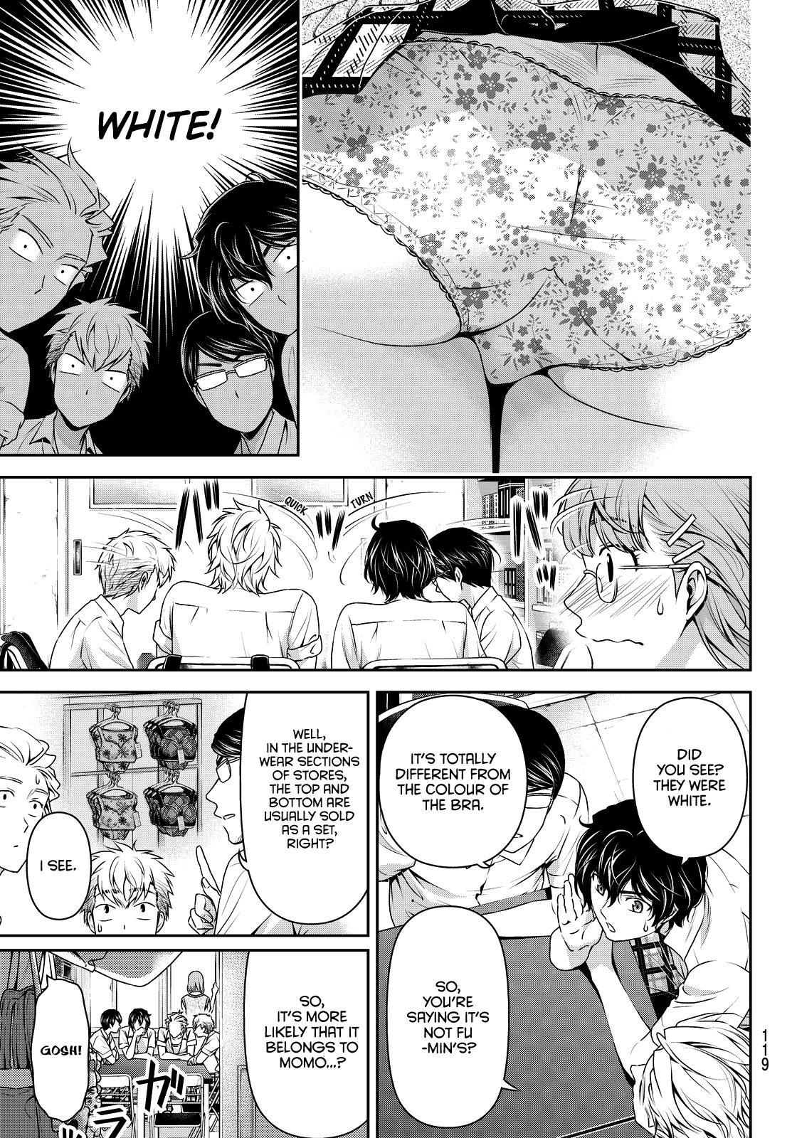 Domestic na Kanojo Chapter 91 page 10 - Chapter 91: Bra Bra Panic