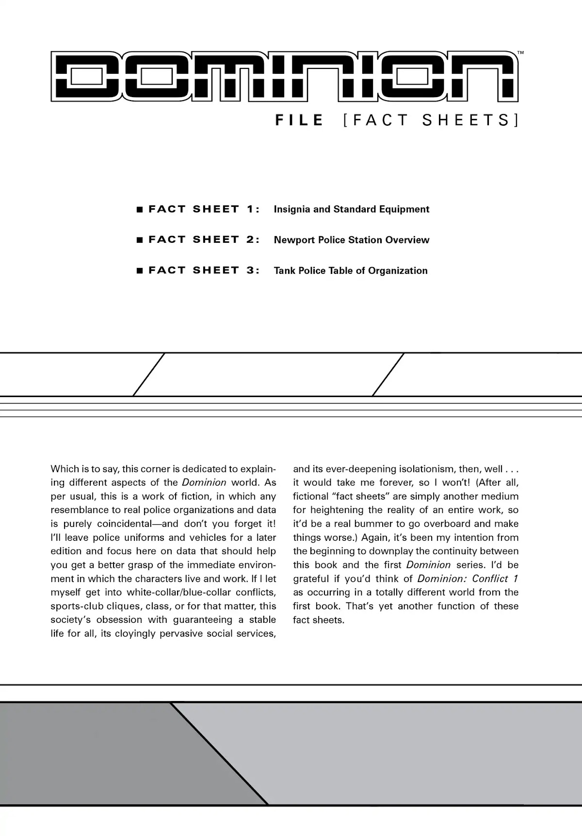 Dominion: Conflict 1 - No More Noise Chapter 0.6 page 1 - DOMINION FILE