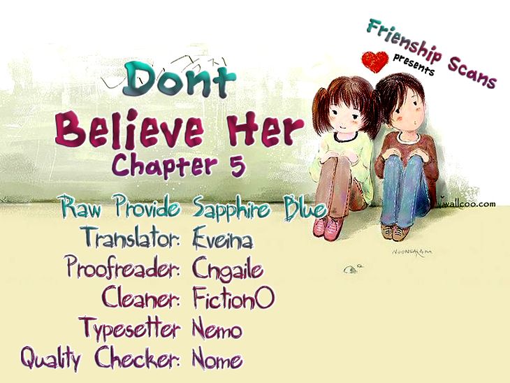 Don't Believe Her Chapter 5 page 1 - Chapter 5