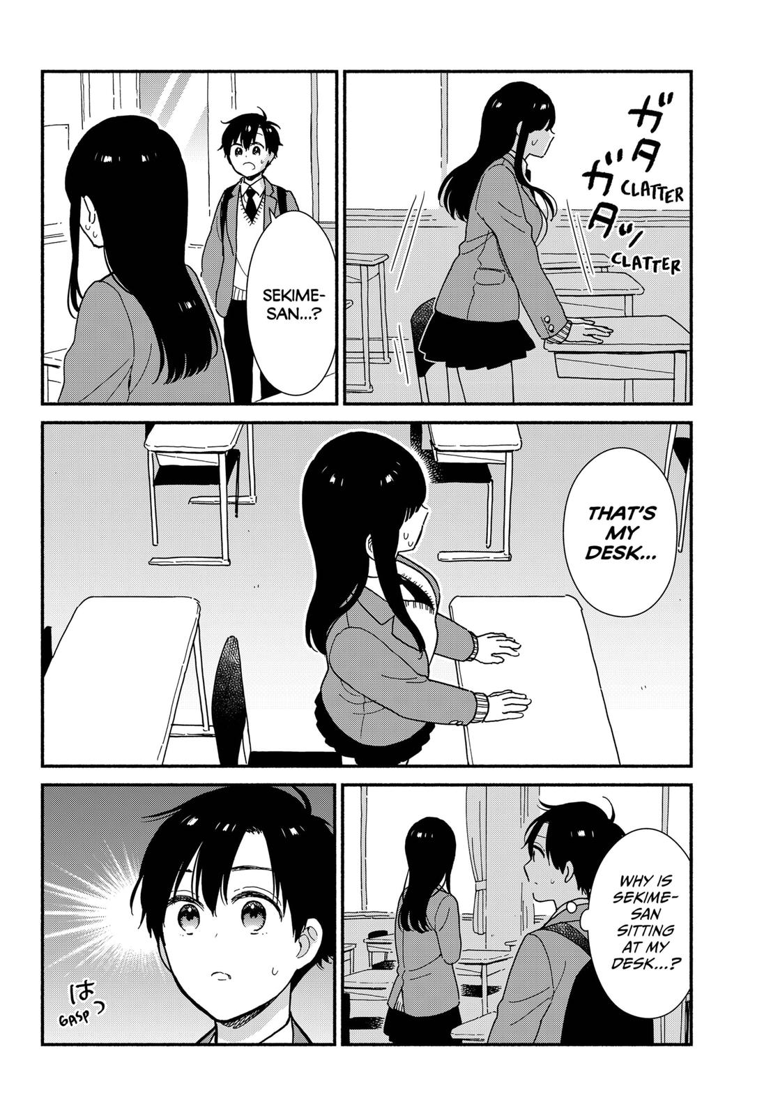 Don't Blush, Sekime-san! Chapter 1 page 12 - Chapter 1