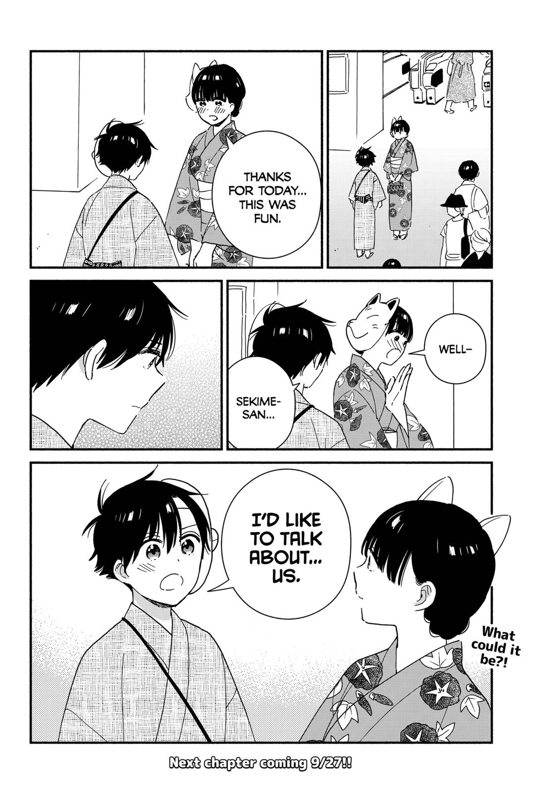 Don't Blush, Sekime-san! Chapter 27 page 12 - Chapter 27
