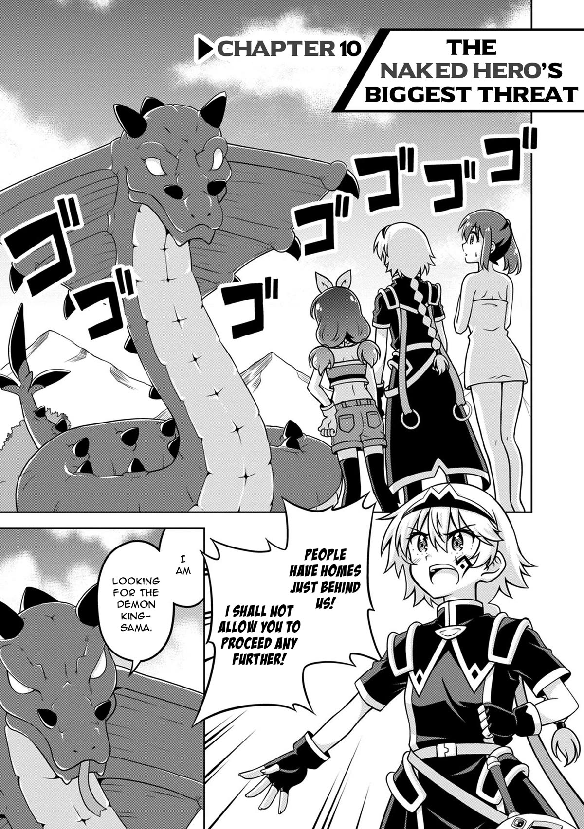 Don't Call Me a Naked Hero in Another World Chapter 10 page 1 - Chapter 10: The Naked Hero's Biggest Threat