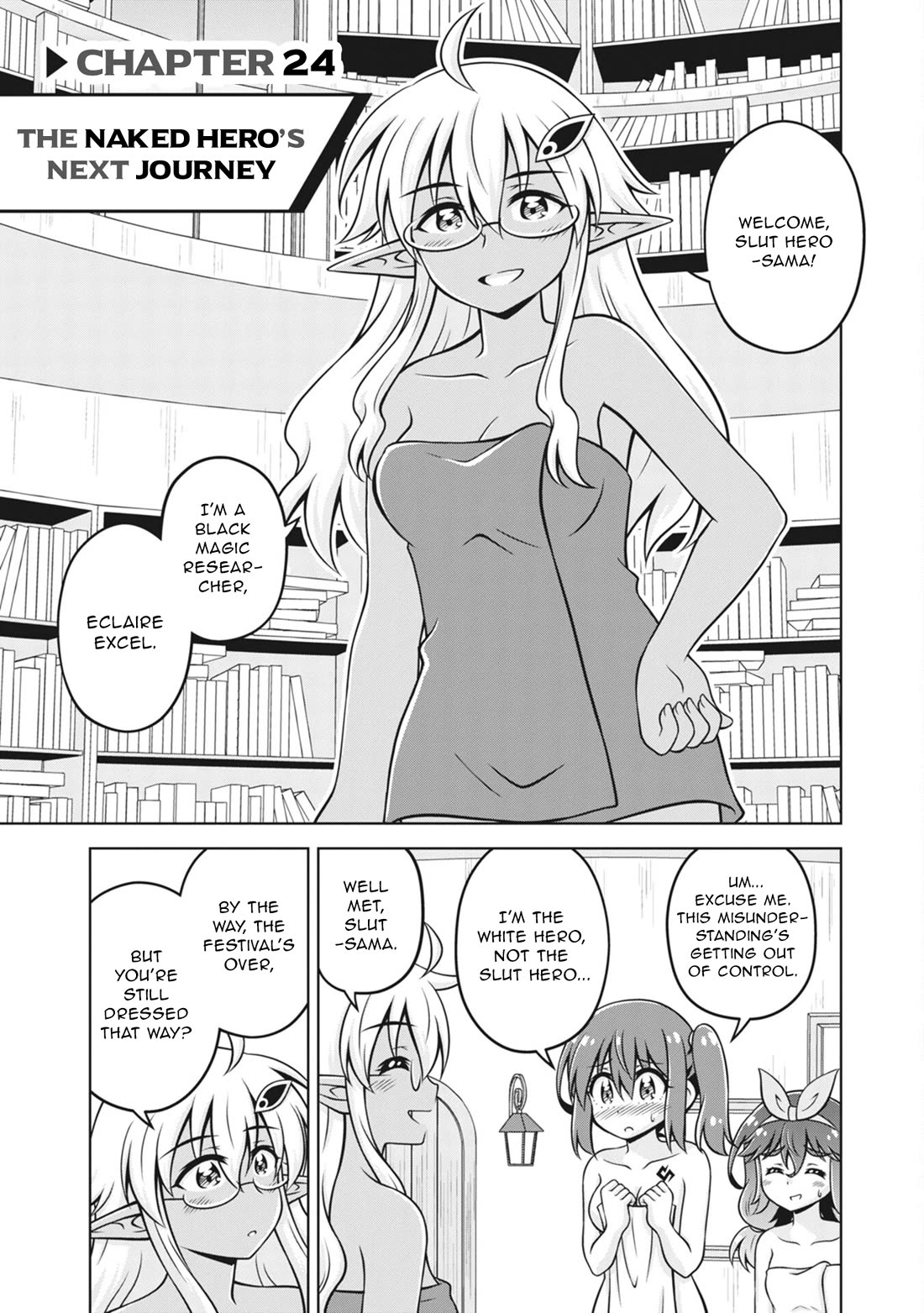 Don't Call Me a Naked Hero in Another World Chapter 24 page 1 - Chapter 24: The Naked Hero's Next Journey