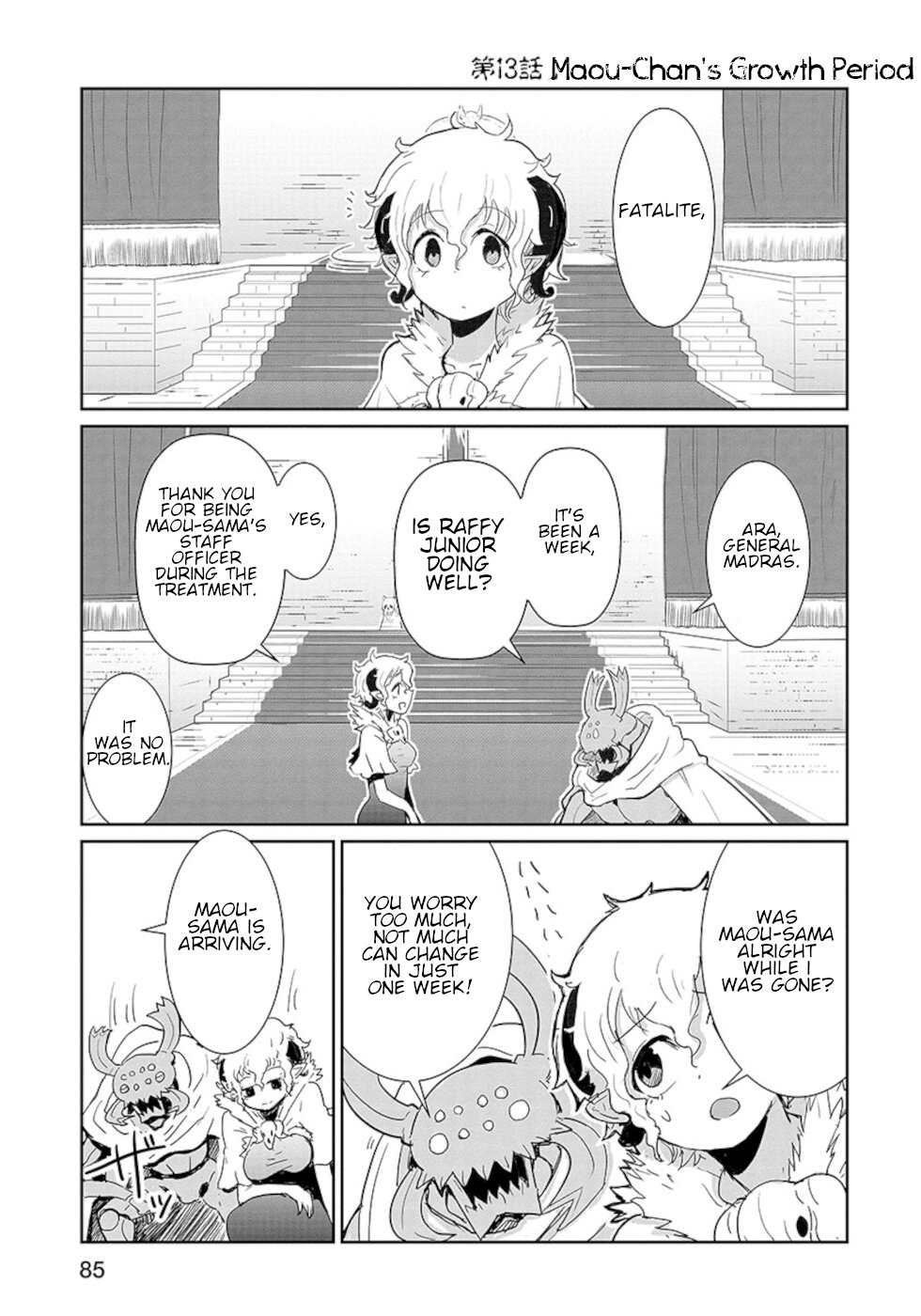 Don't Cry Maou-chan Chapter 13 page 1 - Chapter 13: Maou-Chan's Growth Period