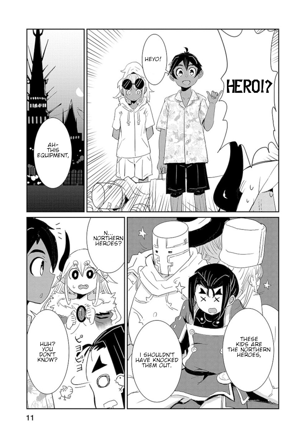 Don't Cry Maou-chan Chapter 17 page 9 - Chapter 17: Mysterious Hero Party