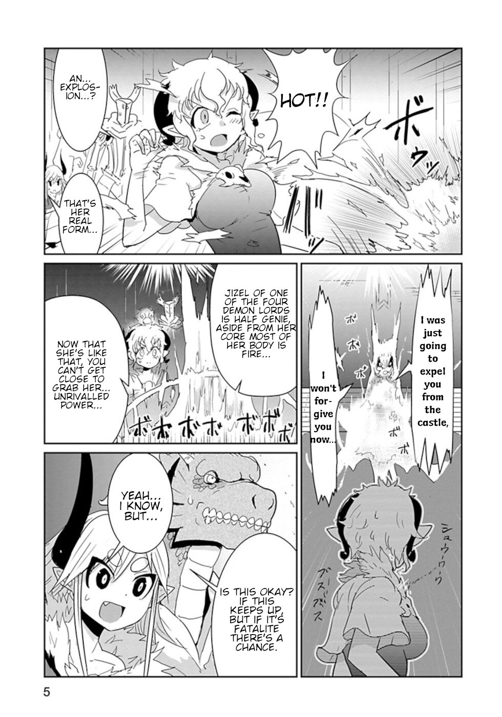 Don't Cry Maou-chan Chapter 35 page 5 - Chapter 35: Fire Wheel Jizel 2