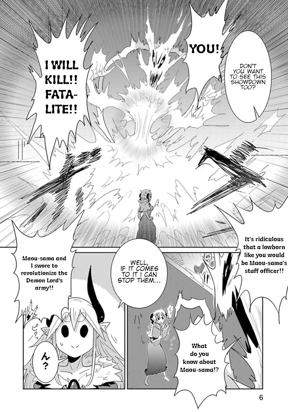 Don't Cry Maou-chan Chapter 35 page 6 - Chapter 35: Fire Wheel Jizel 2
