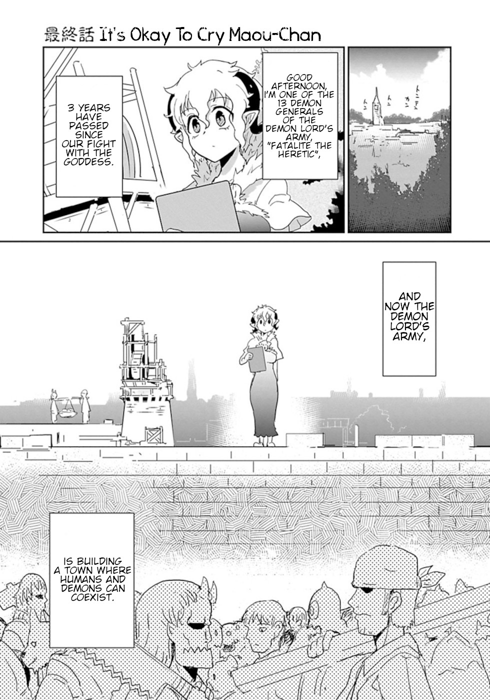 Don't Cry Maou-chan Chapter 49 page 1 - Chapter 49: It's Okay To cry Maou-Chan