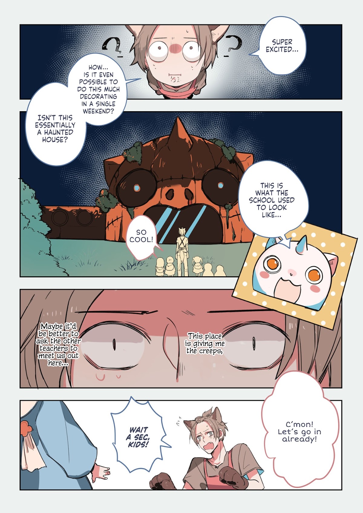 Don't Cry, Teacher! Chapter 1 page 3 - Chapter 1: The Big Bad Wolf's Halloween