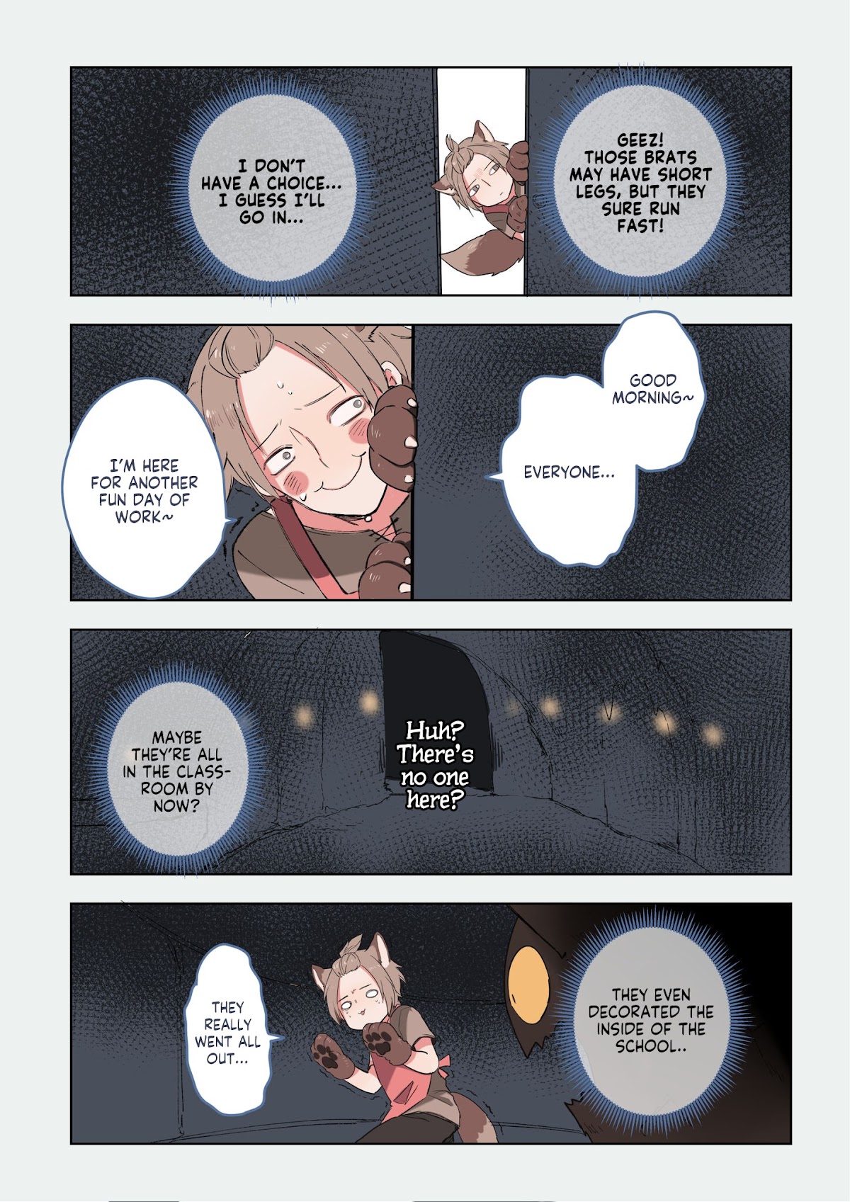 Don't Cry, Teacher! Chapter 1 page 4 - Chapter 1: The Big Bad Wolf's Halloween