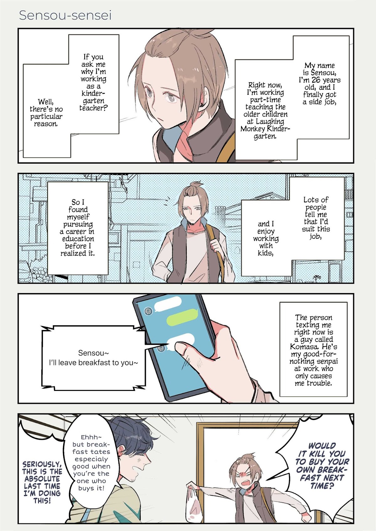 Don't Cry, Teacher! Chapter 2 page 2 - Chapter 2: Sensou-sensei