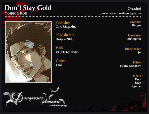 Don't Stay Gold Chapter 0 page 2 - Chapter 0