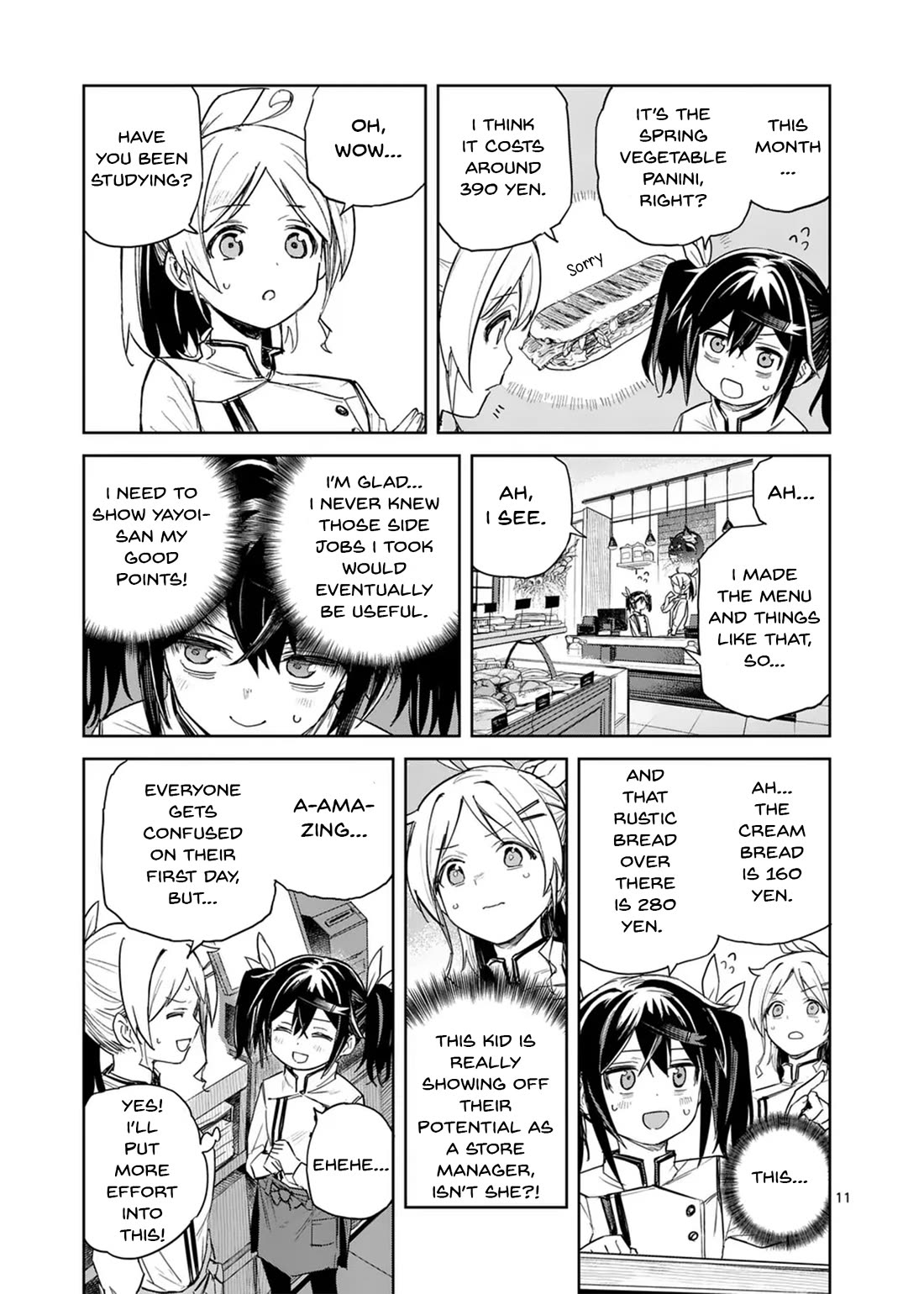 Don't Underestimate Bread Making! Chapter 3 page 11 - Chapter 3: First Day of Work and the Part-Time Senior