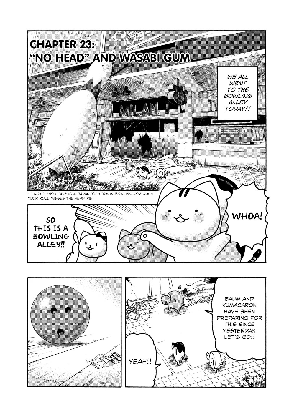 Donyatsu Chapter 23 page 2 - Chapter 23: "No Head" and Wasabi Gum