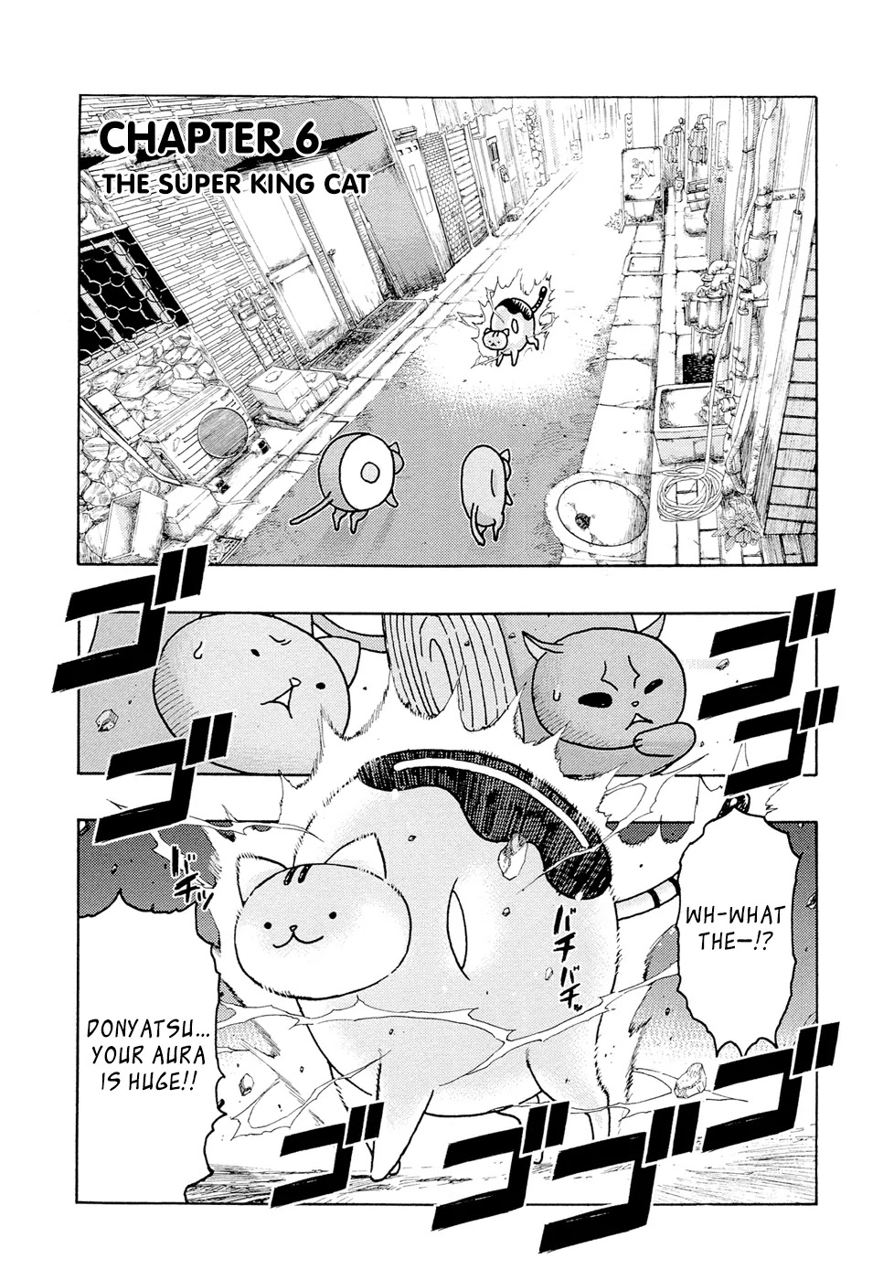Donyatsu Chapter 6 page 2 - Chapter 6 : The Super King Cat