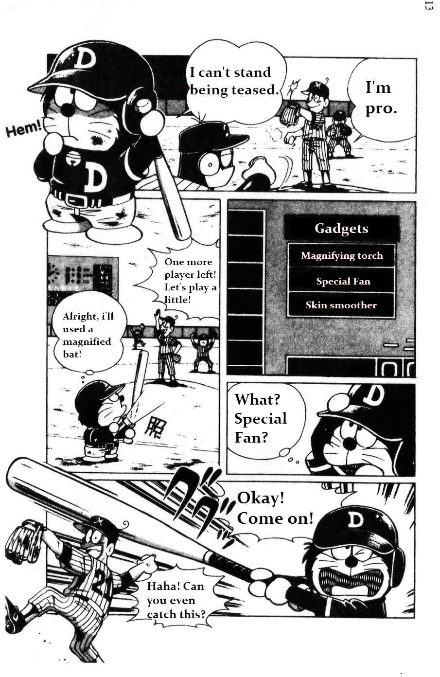 Dorabase: Doraemon Chouyakyuu Gaiden Chapter 1 page 12 - Chapter 1: Do Your Best! Team Dorabase!