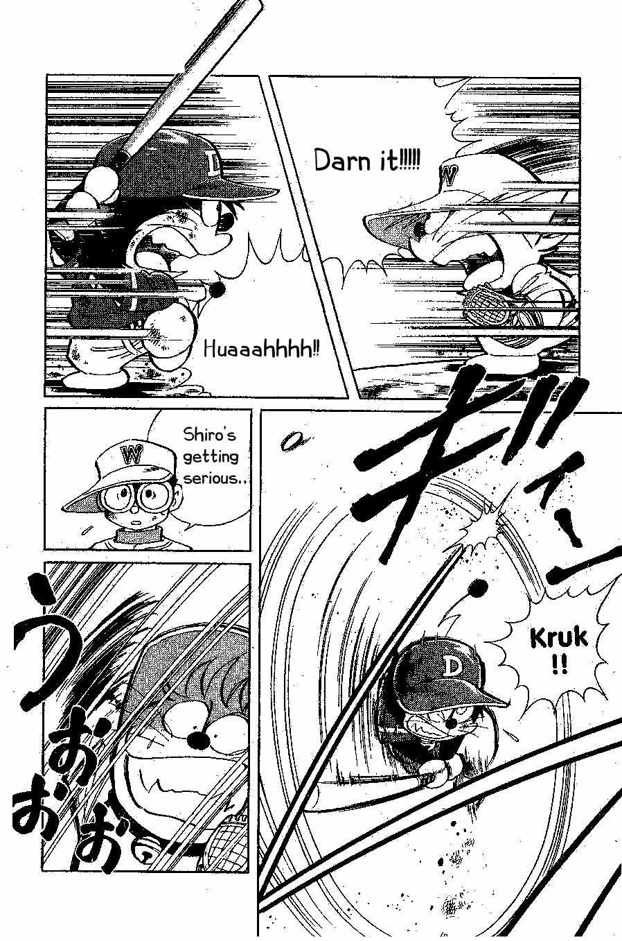 Dorabase: Doraemon Chouyakyuu Gaiden Chapter 18 page 16 - Chapter 18: Magic Ball W Attack