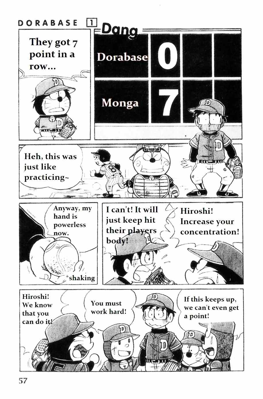 Dorabase: Doraemon Chouyakyuu Gaiden Chapter 3 page 9 - Chapter 3: Never Give Up!!