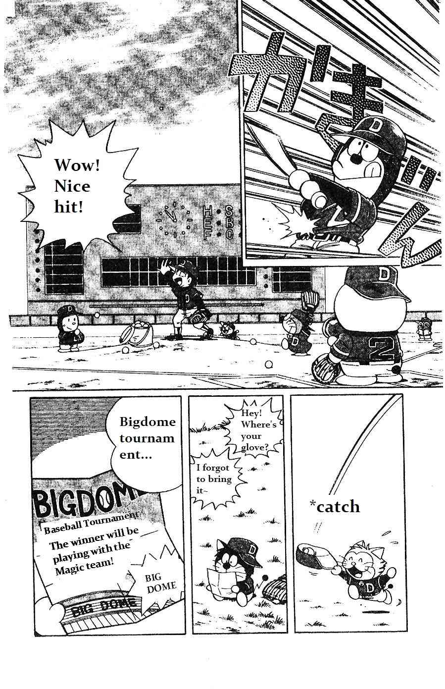 Dorabase: Doraemon Chouyakyuu Gaiden Chapter 6 page 2 - Chapter 6: Magic Ball - The W Ball
