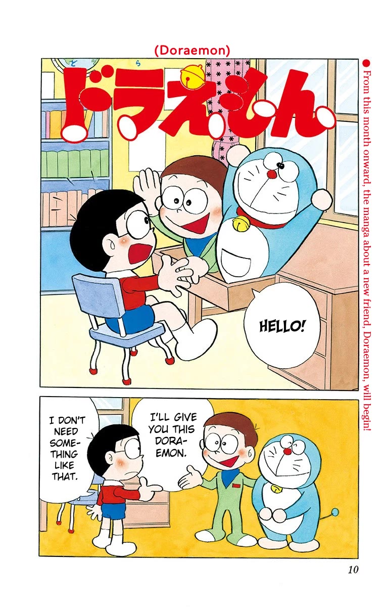 Doraemon 0 Chapter 2 page 1 - Chapter 2: Doraemon Has Arrived