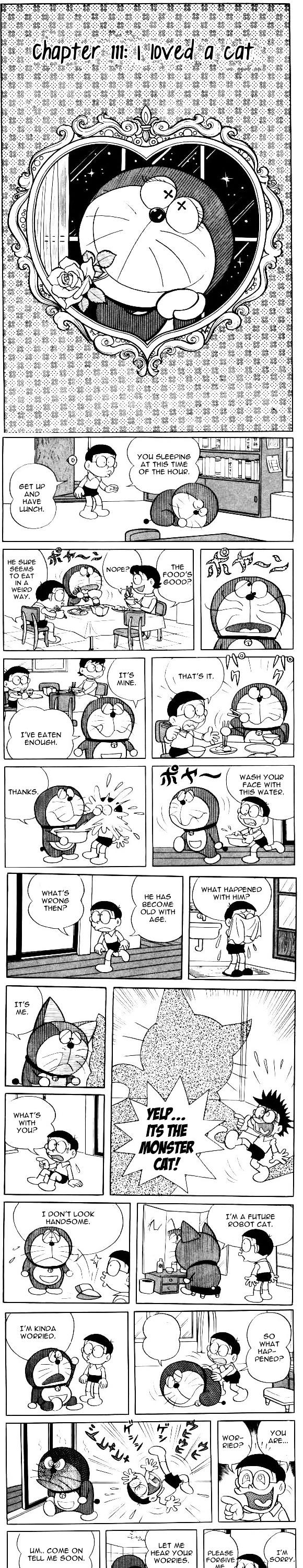 Doraemon Chapter 111 page 1 - Chapter 111 : I Loved a Cat