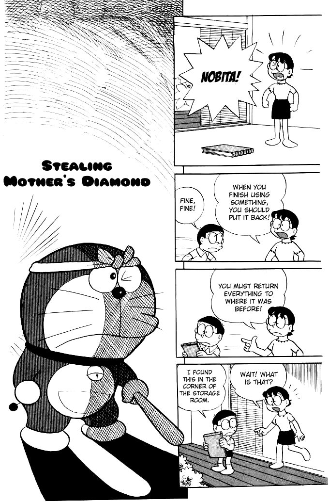 Doraemon Chapter 113 page 1 - Chapter 113 : Stealing Mother's Diamond