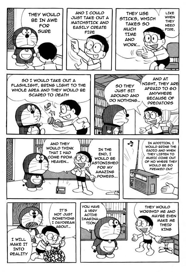 Doraemon Chapter 117 page 5 - Chapter 117 : Return to the Stone Age